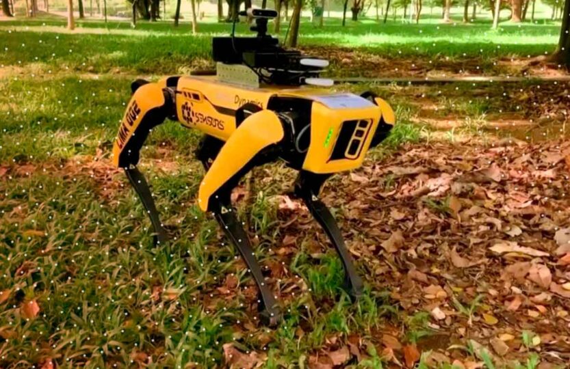 ¿Black Mirror?: Singapur utiliza perros robot para reforzar el distanciamiento social